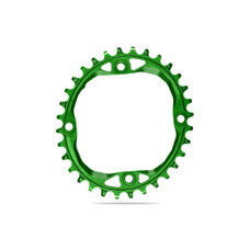 absoluteBLACK, Kettenblatt, OVAL, MTB, 104/4 N/W, GREEN - GRÜN, 32 Zähne