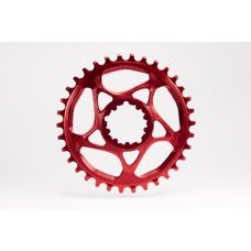 absoluteBLACK, Kettenblatt, RUND, MTB, für Sram, DIRECT MOUNT, GXP - N/W, 3mm Versatz, Boost, RED - ROT, 28 Zähne