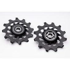 absoluteBLACK, PULLEYS für Sram XX1 - 11spd - SET 2 Pulleys, BLACK only, 12 Zühne