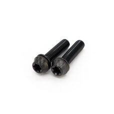 77designz, Schrauben & Bolts, einzeln, M5x20 with washer for stems, Ti Bolt M5x20 T25 – Black