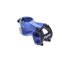 FUNN, STEM, STRYGE STEM -5˚, AL6061, -5° Rise, Steer 1-1/8", 31.8 mm - 55mm, Bead Blast Blue w/mirror polish