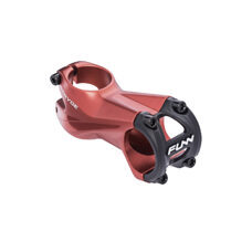 FUNN, STEM, STRYGE STEM +7˚, AL6061, 7° Rise, Steer 1-1/8", 31.8 mm - 70mm, Bead Blast Red w/mirror polish