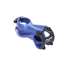 FUNN, STEM, STRYGE STEM +7˚, AL6061, 7° Rise, Steer 1-1/8", 31.8 mm - 70mm, Bead Blast Blue w/mirror polish