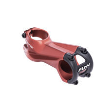 FUNN, STEM, STRYGE STEM +7˚, AL6061, 7° Rise, Steer 1-1/8", 31.8 mm - 80mm, Bead Blast Red w/mirror polish