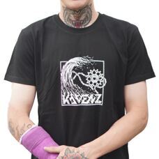 T-Shirt KAVENZ Monster Wave Black S