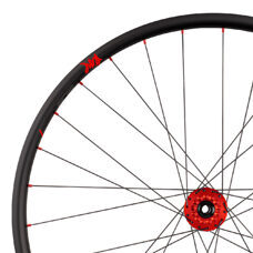 Tune, Rear Wheel Disc, Gravel Carbon, Crosser Carbon Disc, ClimbHill CL 28h, 12mm, Standard Bearings, HG10/11/12 3T End, DL, Nip, red