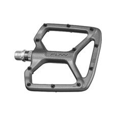 FUNN, PEDAL, Python Gen2, AL6061 Forged, Thin flat pedals, Cartridge axle system, Cartridge axle system - Cr-Mo Axle w/Steel Black Pins, Anod. Gray