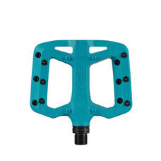 FUNN, PEDAL, Taipan S, Junior FLAT-Pedal, 95mm x 80mm, Glass Fiber, Round Head Pins, Turquoise