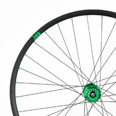 Tune, Front Wheel Disc, ENDURO and E-MTB, R30End, KillHill Boost 6B 32h, 15mm, Standard Bearings, DL, Nip, green