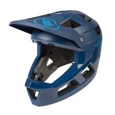 Endura, SingleTrack Full Face Helm: Blaubeere  - M-L