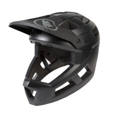 Endura, SingleTrack Full Face Helm: Schwarz - M-L