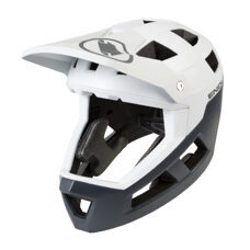 Endura, SingleTrack Full Face Helm: Weiß - M-L