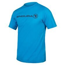 Endura, One Clan Light T-Shirt: Neon-Blau - XS