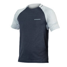 Endura, SingleTrack Kurzarmtrikot: Ink Blue  - M