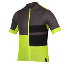 Endura, FS260 Print Trikot (kurzarm): Neon-Gelb - S