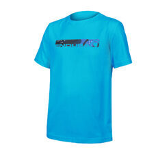 Endura, Kinder One Clan Organic T-Shirt Camo: Electric Blue  - 11-12yrs