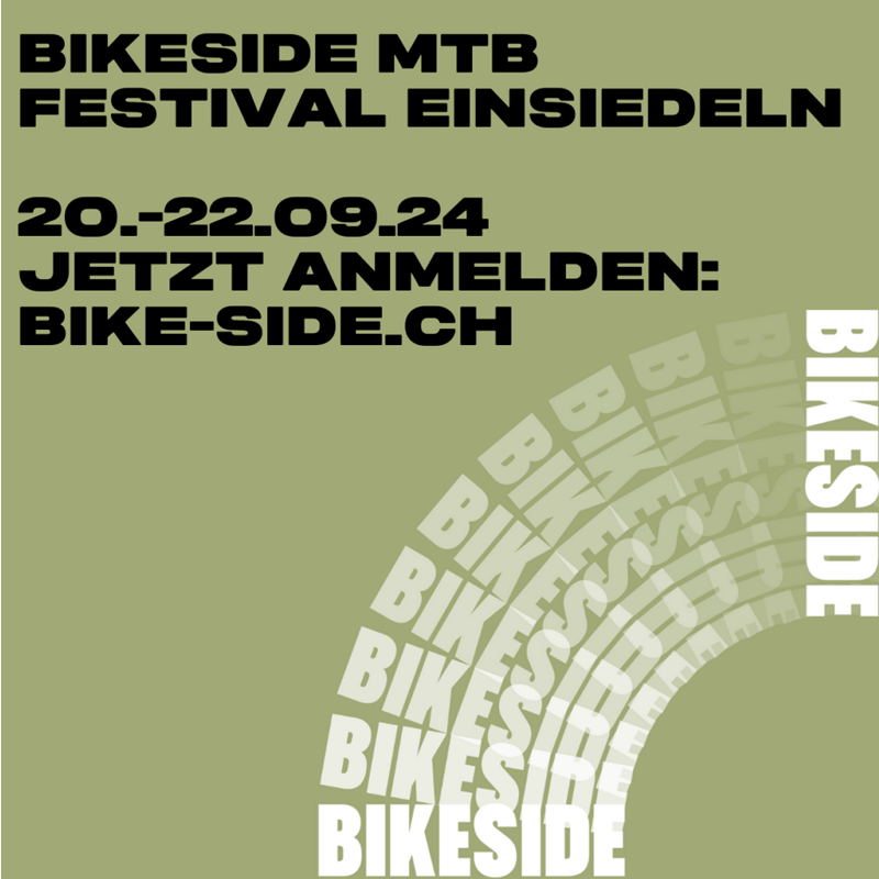 Bikeside 2024 – Besucht uns im Bike Village in Einsiedeln